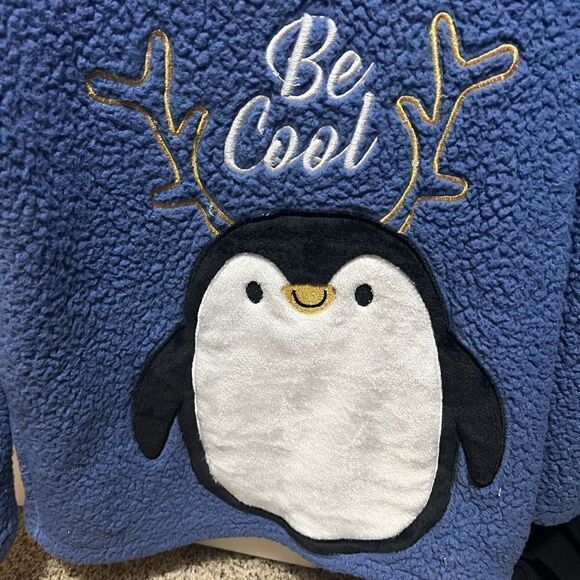 Secret Treasures Supersoft Penguin Pullover Sweatshirt - Picture 2 of 4